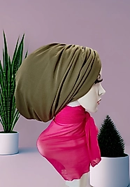 Haki yeşil hazır bone