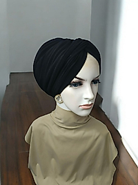 Siyah düğüm dolgulu bone