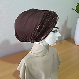 Aci kahve abiye bone ( dolgulu)