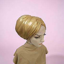 Gold glitter dolgulu bone