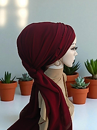 Bordo bone şal