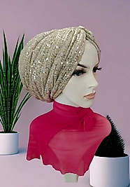 Bej Abiye dolgulu bone