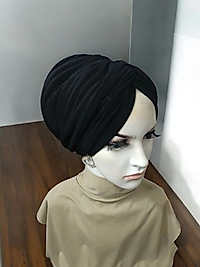 Siyah düğüm dolgulu bone