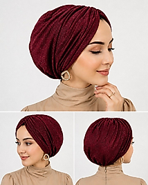 Bordo simli dolgulu abiye bone