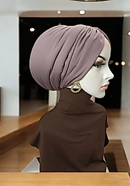 Gül kurusu dolgulu bone