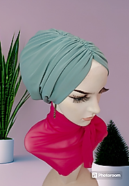 Mint yeşili hazır bone