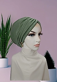 Simli tüllü hazır bone