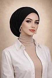 Siyah önü düz salaş bone