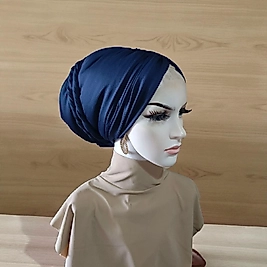 Lacivert dolgulu dolama bone