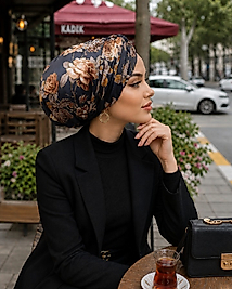 Antrasit gold detaylı dolgulu düğüm bone