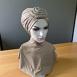 Gül detayli bone boyunluk takim