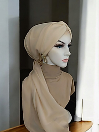 Bej bone şal