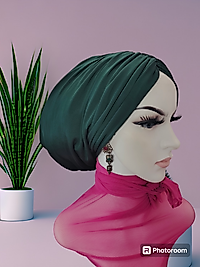 Zümrüt yeşili hazır bone