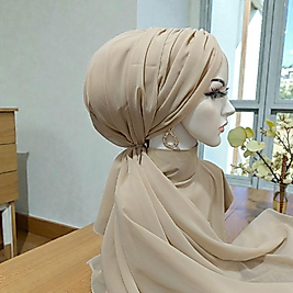 Bej drapeli bone şal