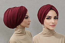 Bordo düğüm dolgulu bone