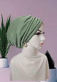 Simli tüllü hazır bone