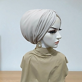 Taş rengi dolgulu bone