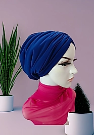 Saks mavi dolgulu bone