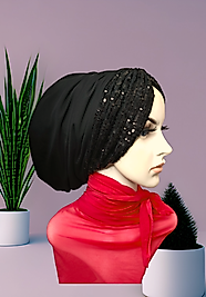 Tüllü dolgusuz abiye bone