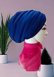 Saks mavi dolgulu bone