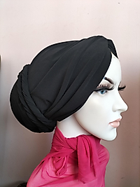 Siyah düğüm dolama bone